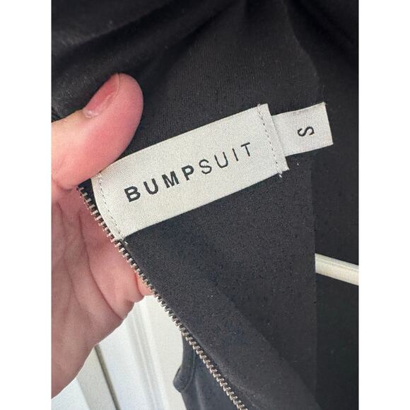 BUMPSUIT The Stevie Maternity Turtleneck Zip Back Jersey Jumpsuit Black Small - Picture 5 of 5